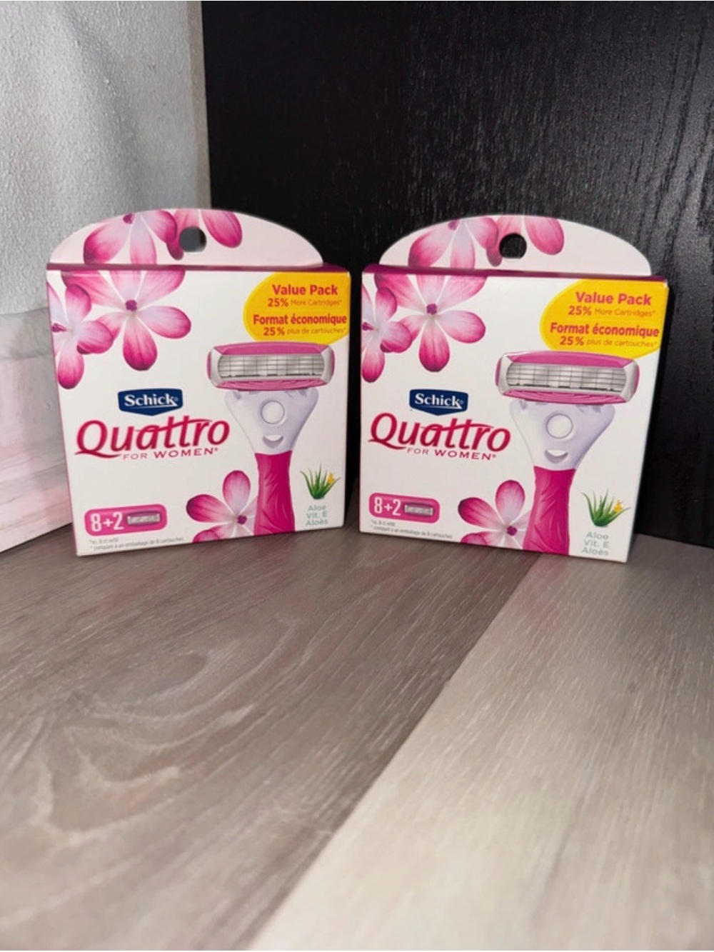 chic Quattro for Women Razor Blades - Pink (Value Pack)